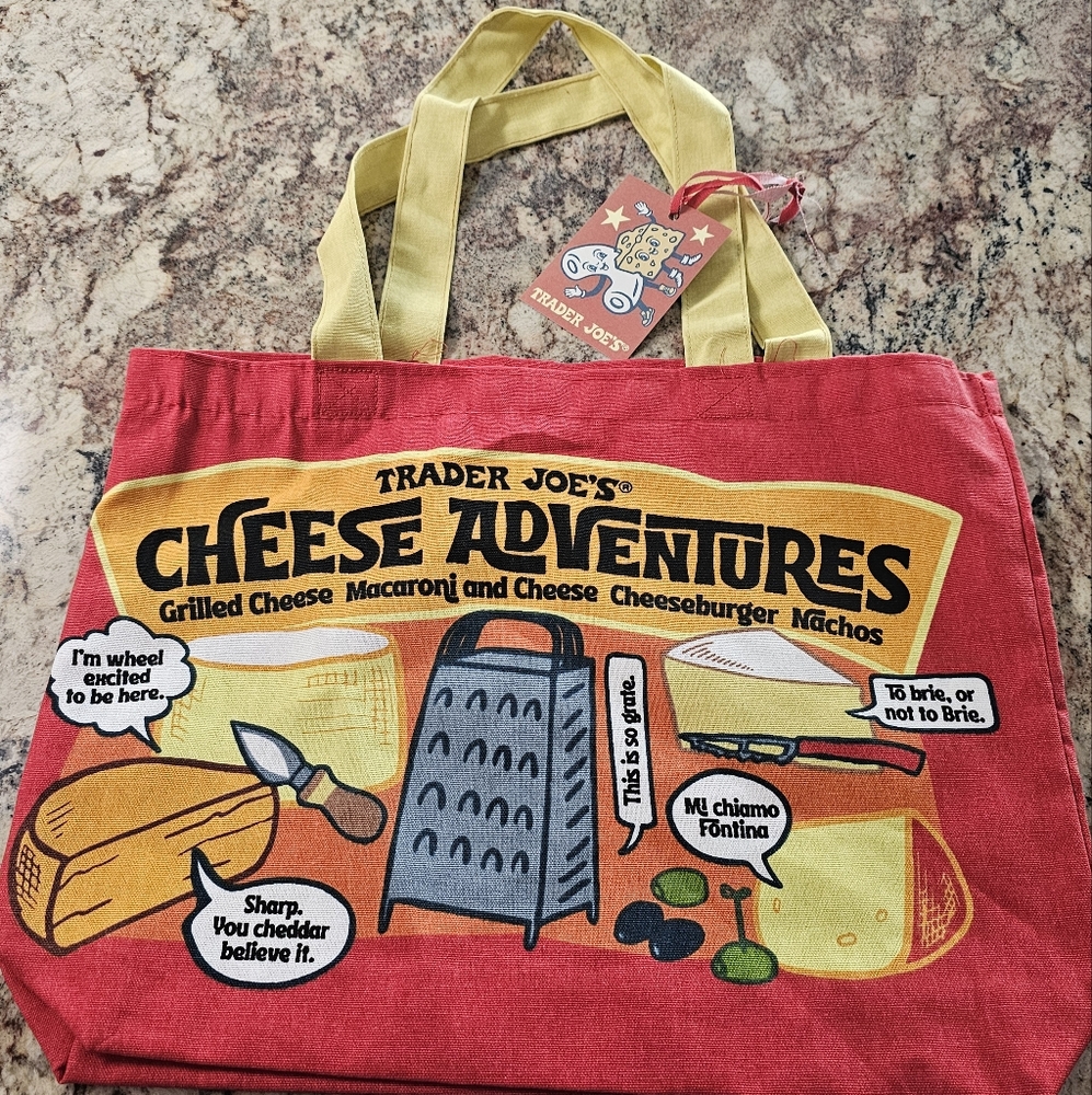 Trader Joe’s Cheese Tote Bag NEW